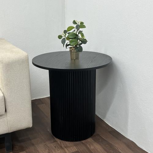 طاوله جانبيه  اسود سطح سنديان