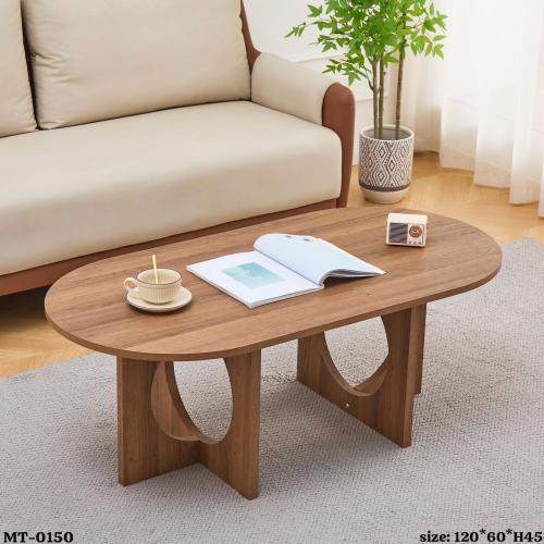 طاوله تقديم خشب بيضاوي