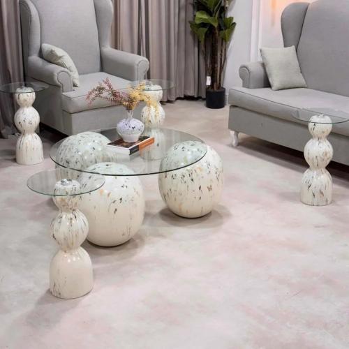 طقم طاولات ارضيه 1+4