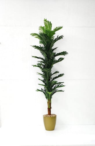 شجره  نخله صناعي بمركن ذهبي