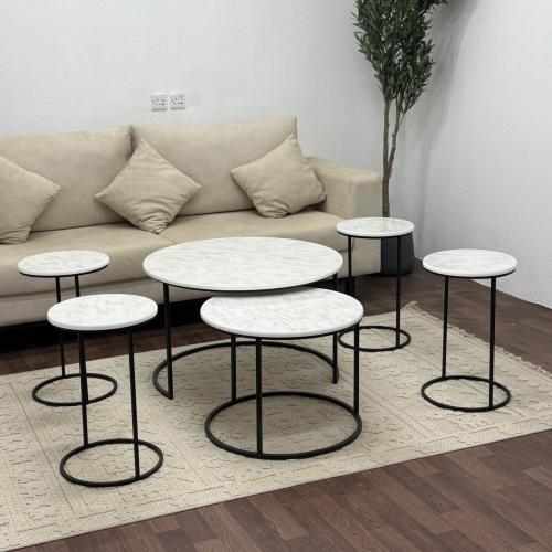 طقم طاولات ضيافه 6قطع