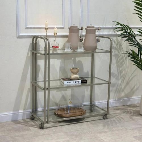 عربية تقديم أسود 3 دور سطح شفاف