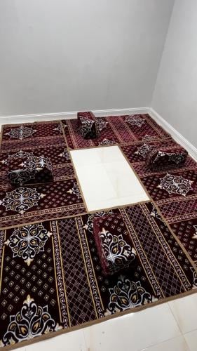 طقم ٤ مدات ٤ مراكي بشنطه قماش تركي احمر ملكي