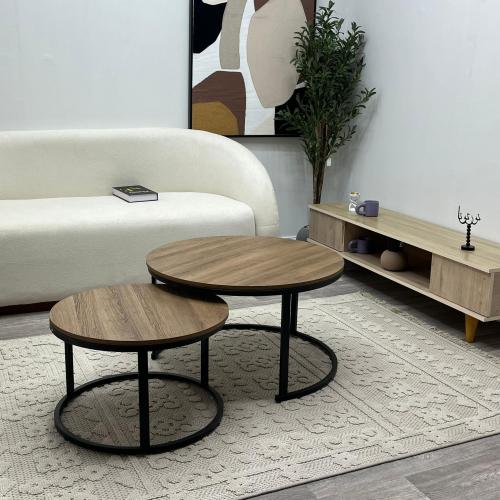 طقم طاولات ضيافه  خشب