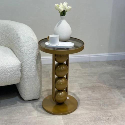 طاوله خدمة زجاج عمود 3كور