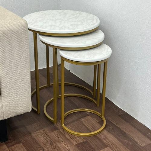 طقم طاولات جانبية 3 قطع