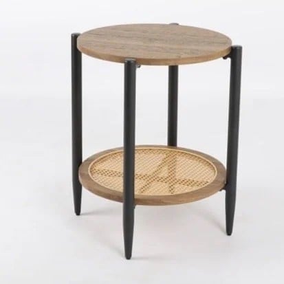 طاوله خدمه دائري راتان