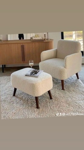 طقم كرسي مع بوف بوكليه سكري