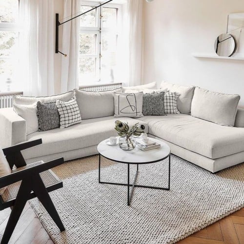 طاوله ضيافه  حديد سطح خشب