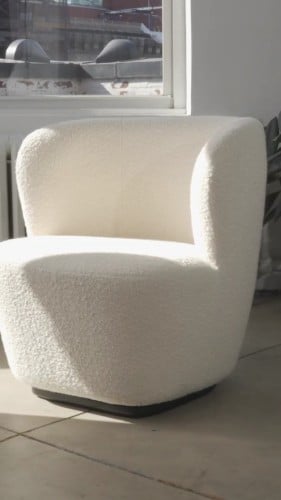 كرسي بوكليه قماش دوار