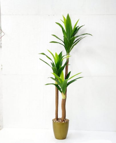 شجره صناهي بمركن فايبر ذهبي