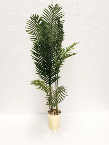 شجره نخل فاخر صناعي بمركن فايبر ذهبي