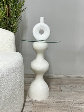 طاوله خدمه رخام اللون بيج