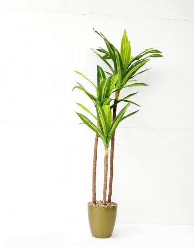 شجره صناهي بمركن فايبر ذهبي