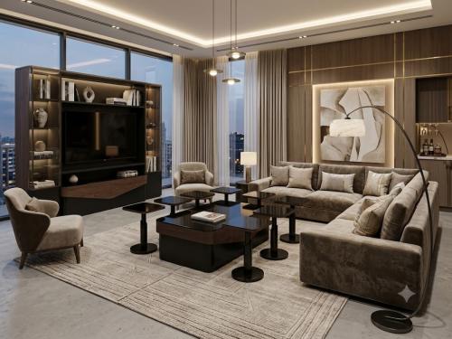 طقم طاولات ضيافة  7قطع سنديان