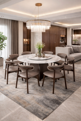 طاولة طعام رخام  كرسي