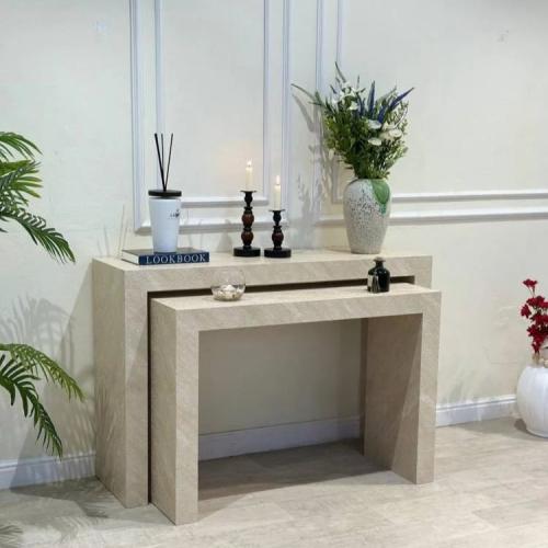 طقم مدخل بديل رخام  اللون بيج