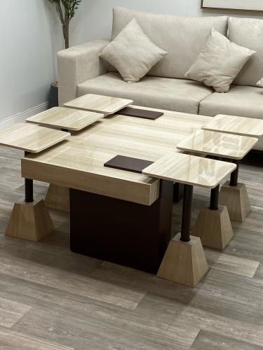 طقم طاولات ضيافه بديل رخام 1+6