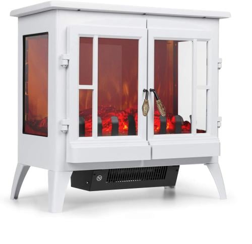 دفاية ديكور على شكل دولاب جي في سي برو ابيض - GVCHT-215