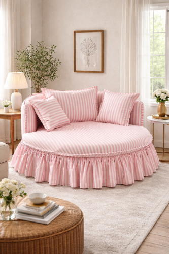 كنب دائري زهري