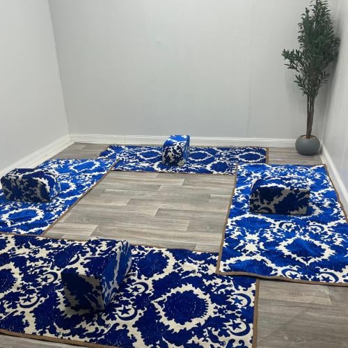 طقم ٤ مدات ٤ مراكي بشنطه ازرق