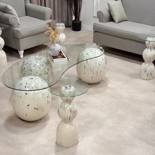 طقم طاولات ارضيه 1+4