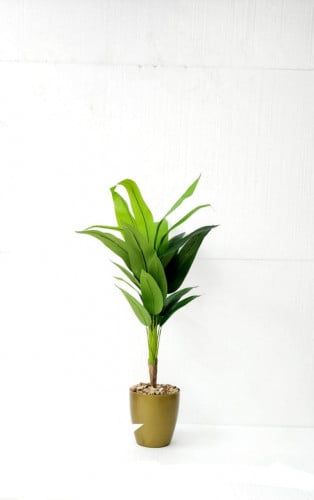 شجره  موز صناعي بمركن ذهبي