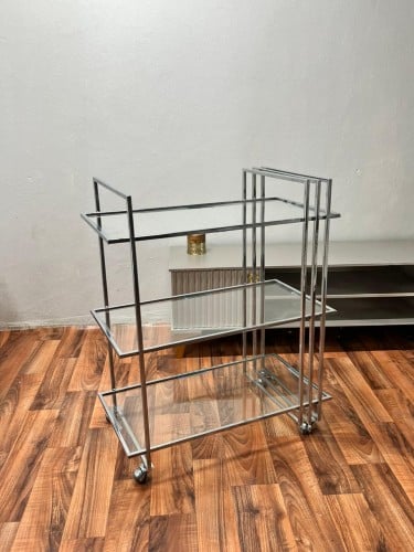 عربية ضيافه حديد فضي