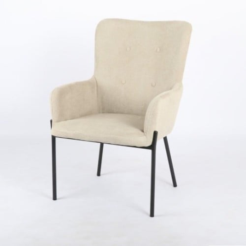 كرسي قماش بيج