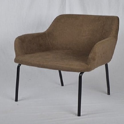 كرسي قماش بني