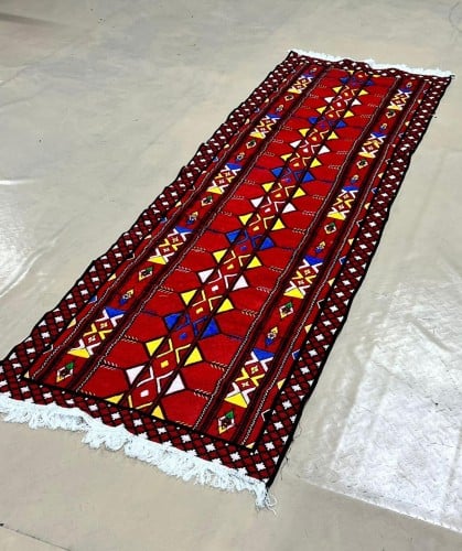 مده قماش مصري 3×90سم اللون احمر