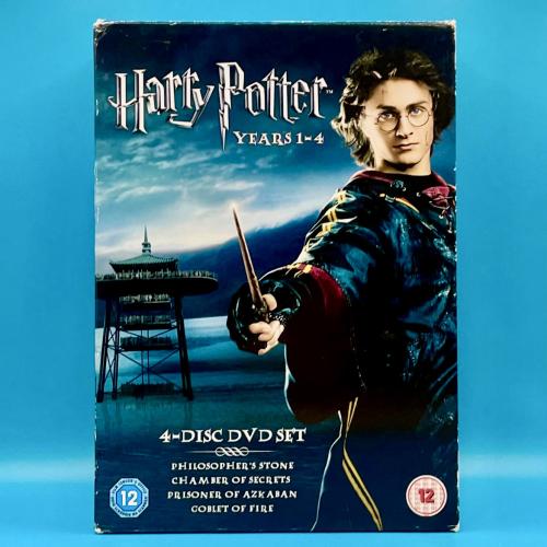 بوكس سيت اول ٤ اجزاء هاري بوتر DVD مترجمة بالعربي