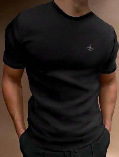 قميص مطبوع بطائرة Manfinity Homme