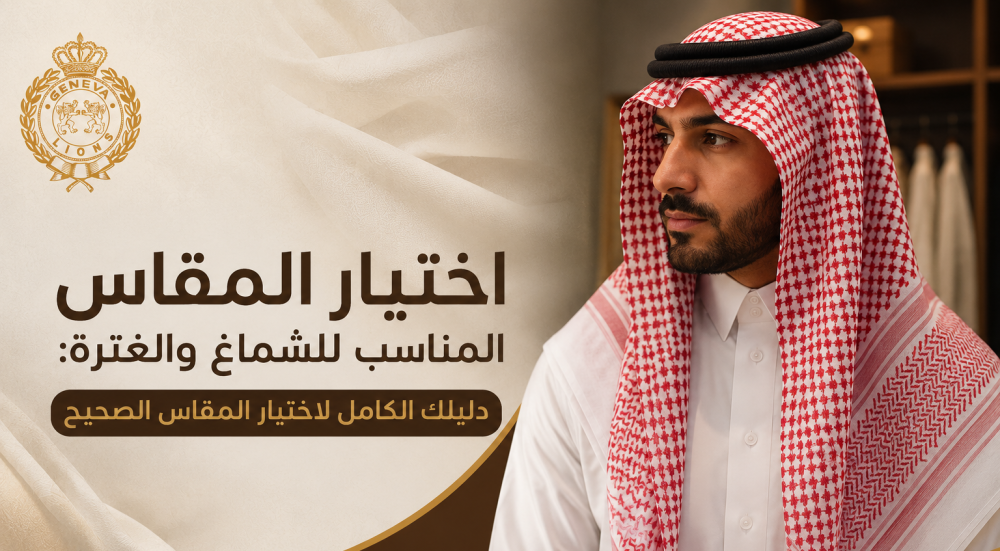 اختيار المقاس المناسب للشماغ والغترة: دليلك الكامل لاختيار المقاس الصحيح