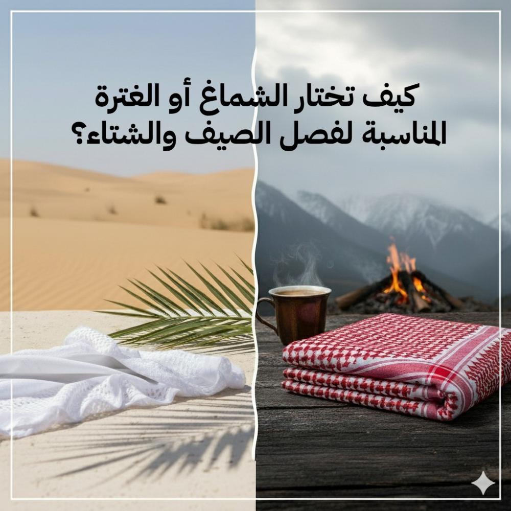 كيف تختار الشماغ أو الغترة المناسبة لفصل الصيف والشتاء؟