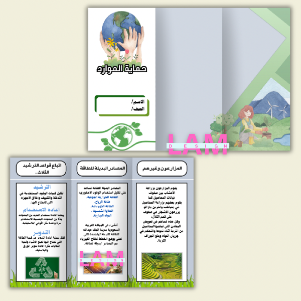 مطويات علوم سادس الترم الأول كامل
