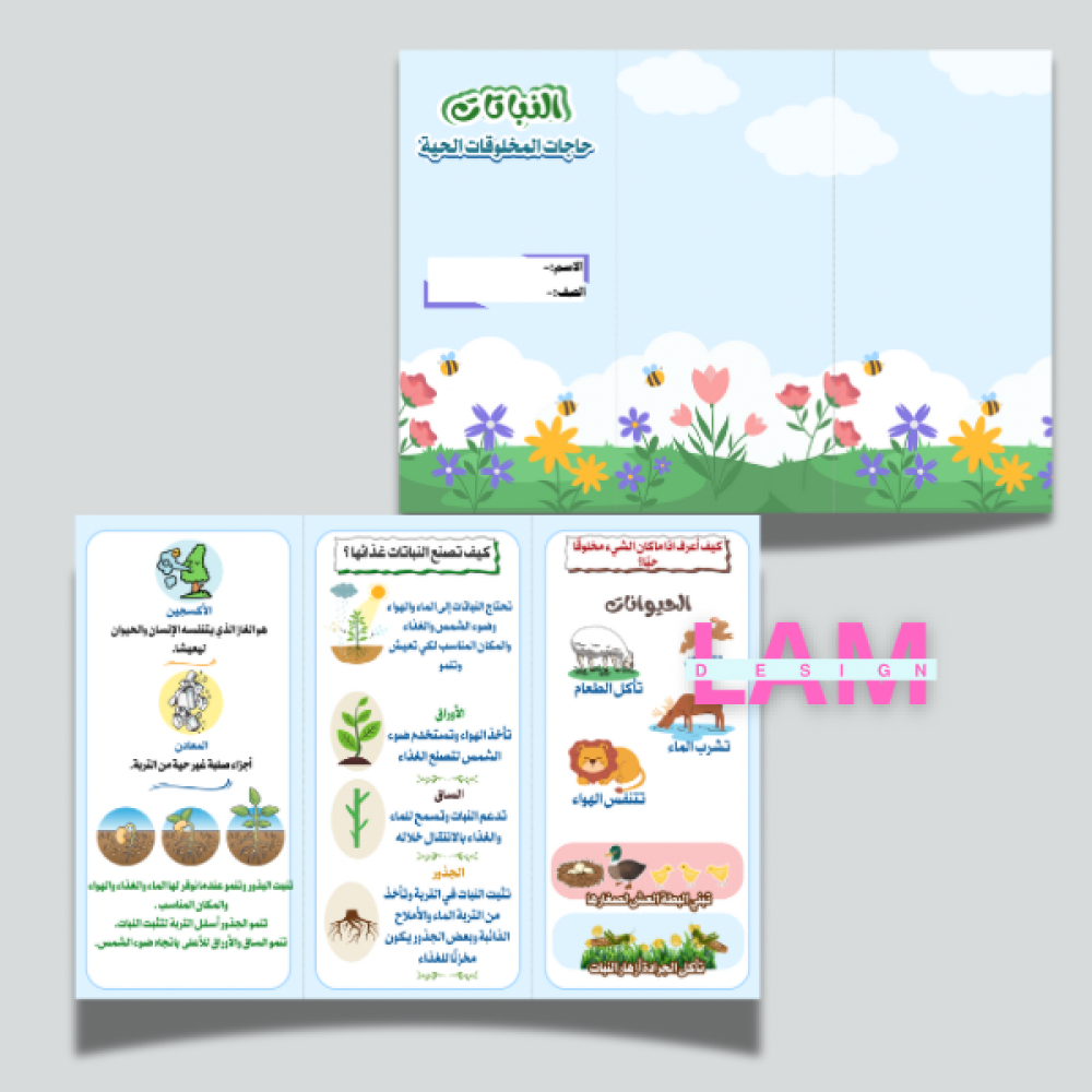 مطوية فصل النباتات
