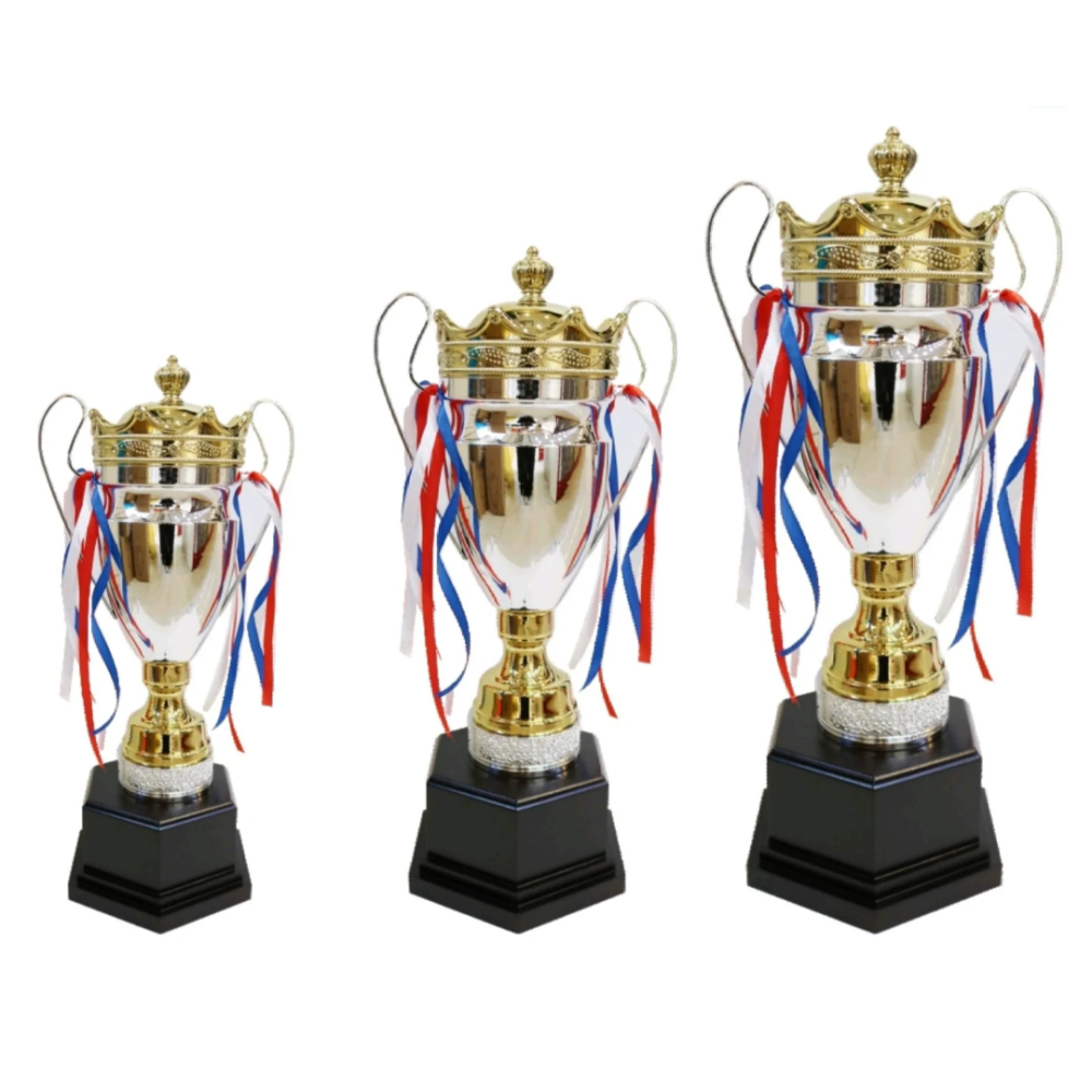 كأس لونين تاج قاعدة خشب وسط