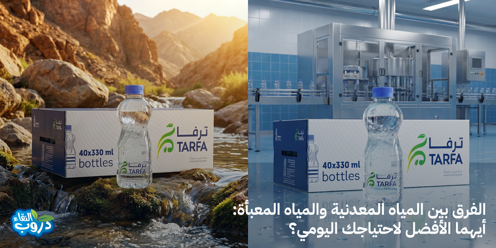 الفرق بين المياه المعدنية والمياه المعبأة: أيهما الأفضل لاحتياجك اليومي؟