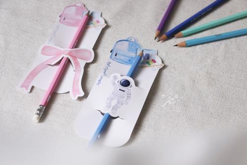 كرت قلم توزيعات العودة للمدرسة