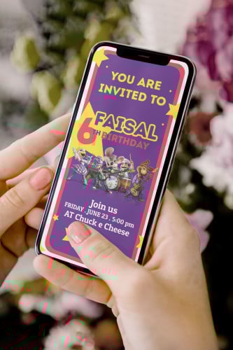 بطاقة دعوة - تشكي تشير