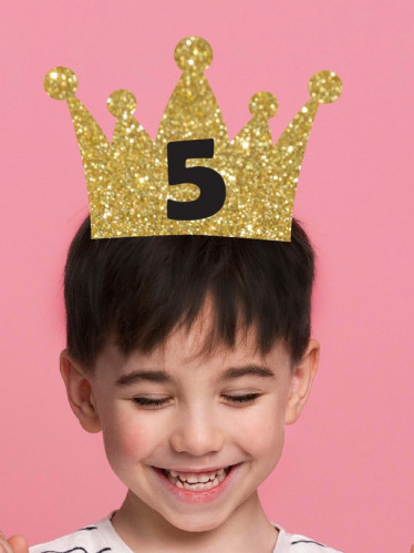 تاج ملك الحفلة - ذهبي