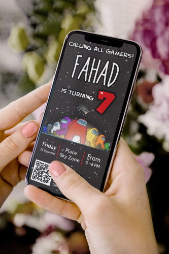 بطاقة دعوة - أمونق اس