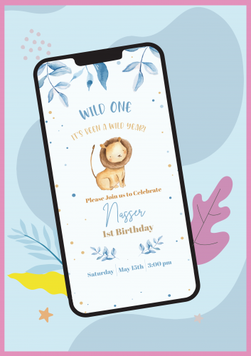 بطاقة دعوة - حيوانات