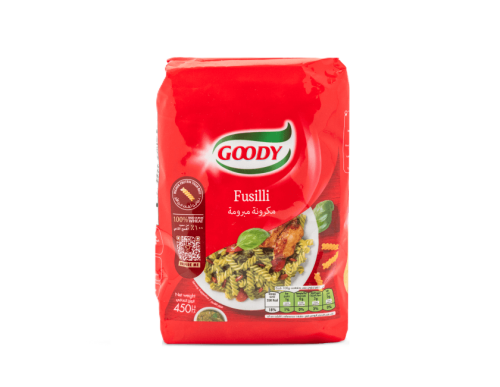 مكرونة مبرومة 450جم قودي