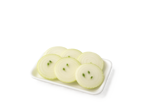 بصل ابيض صحن شرائح