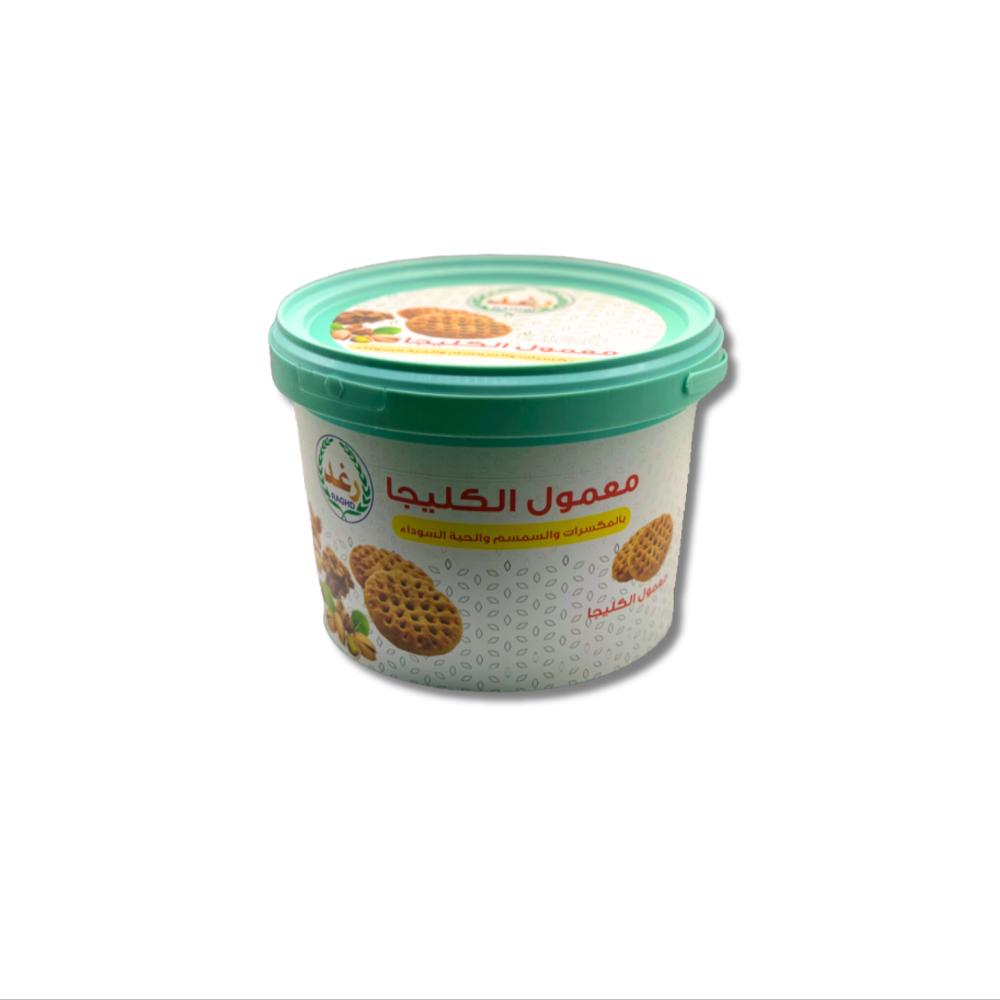 معمول الكليجا بالمكسرات والسمسم والحبة السوداء سطل رغد