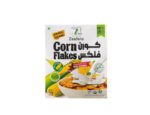 كورن فليكس عضوي 750جم زادنا