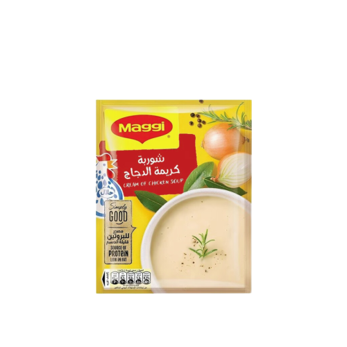 شوربة كريمة الدجاج ماجي
