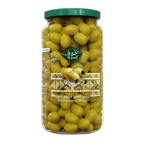 زيتون اخضر منزوع النواة الجوف